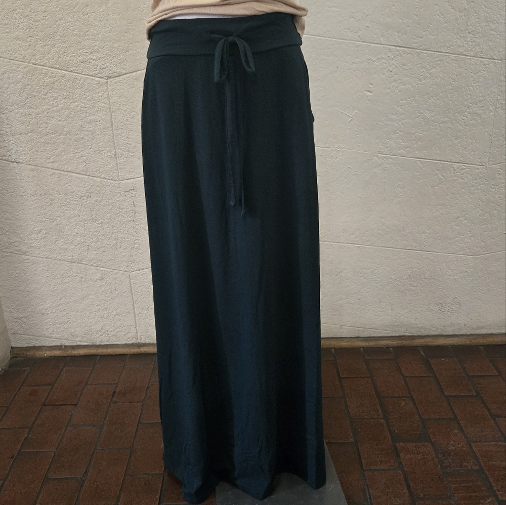 Hunter Green Maxi Skirt